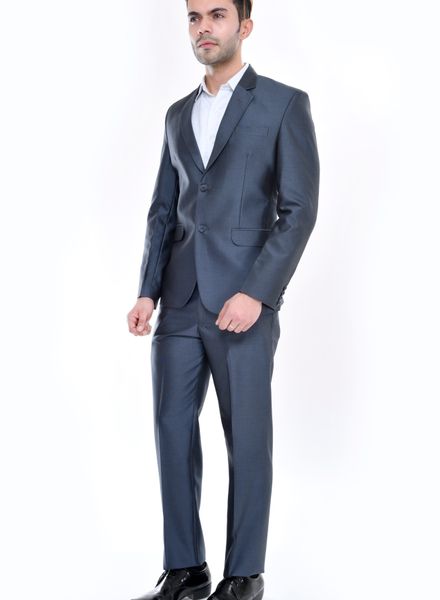 Suits Polyester Formal wear Regular fit Single Breasted Basic Solid 2 Piece Suit La Scoot